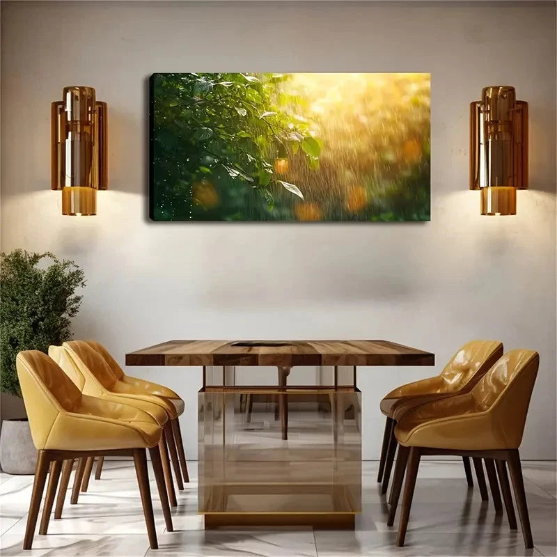 Presents The Scene Of Falling Wall Art Canvas Office Home Room Framed 120x60cm