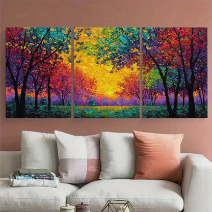 3pcs Impressionist Landscape Giclée Wall Art Canvas Unframed - High Quality Print 100% Australian Made Wall Canvas