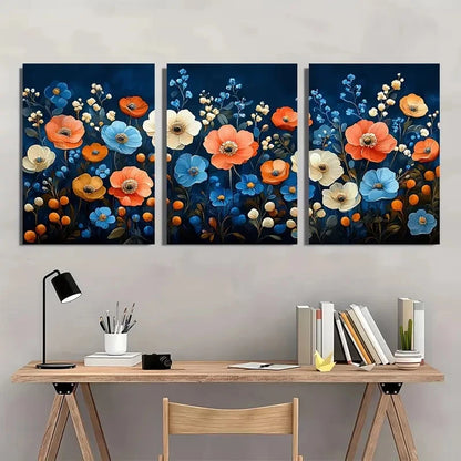 3pcs Abstract Bale Floral Modern Perfect Wall Art Set Canvas Framed 40x60cm - High Quality Print 100% Australian Made Wall Canvas Ready to Hang - Bella Home Decor