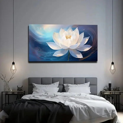 Elegant For Lotus Wall Art Canvas Office Home Room Framed 120x60cm