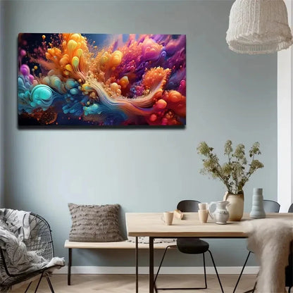 Nebulous Abstract Nebula Wall Art Canvas Office Home Room Framed 120x60cm