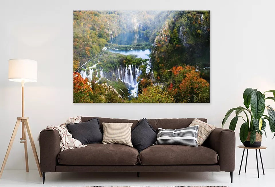 Plitvice Lakes National Park   Wall Art Decor 100% Australian Made - Bella Home Decor