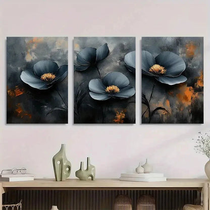 3pcs Black and White Textured Minimalist Perfect Wall Art Set Canvas Framed 40x60cm - High Quality Print 100% Australian Made Wall Canvas Ready to Hang - Bella Home Decor