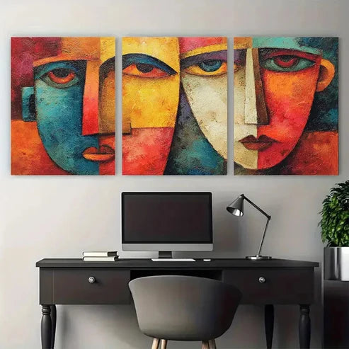 3pcs Steve Bonds Perfect Century Perfect Wall Art Canvas Unframed - High Quality Print 100% Australian Made Wall Canvas