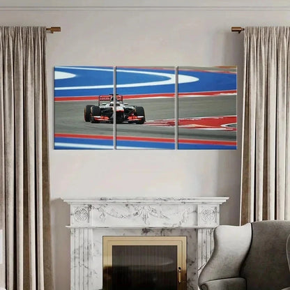 3pcs Formula 1 Racing Car Decoration Wall Art Set Canvas Framed 40x60cm - High Quality Print 100% Australian Made Wall Canvas Ready to Hang - Bella Home Decor