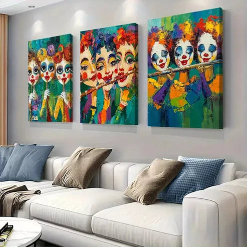 3 PCS Modern Mystical Forest Wrapped Wall Art Set Canvas Unframed - High Quality Print 100% Australian Made Wall Canvas - Bella Home Decor