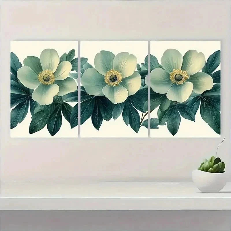 3pcs Mid-Century Modern Design Perfect Wall Art Set Canvas Framed 50x70cm - High Quality Print 100% Australian Made Wall Canvas Ready to Hang