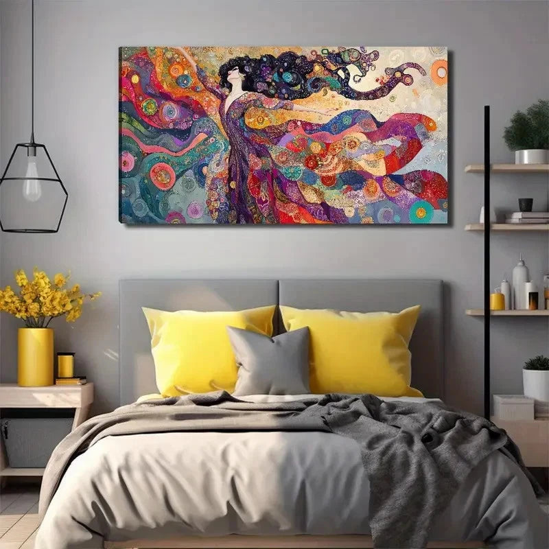 Colorful Fairy Suitable Wall Art Canvas Office Home Room Framed 120x60cm
