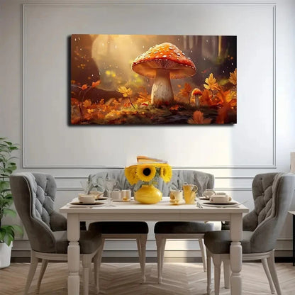 Autumn Woods With Giant Wall Art Canvas Office Home Room Framed 120x60cm