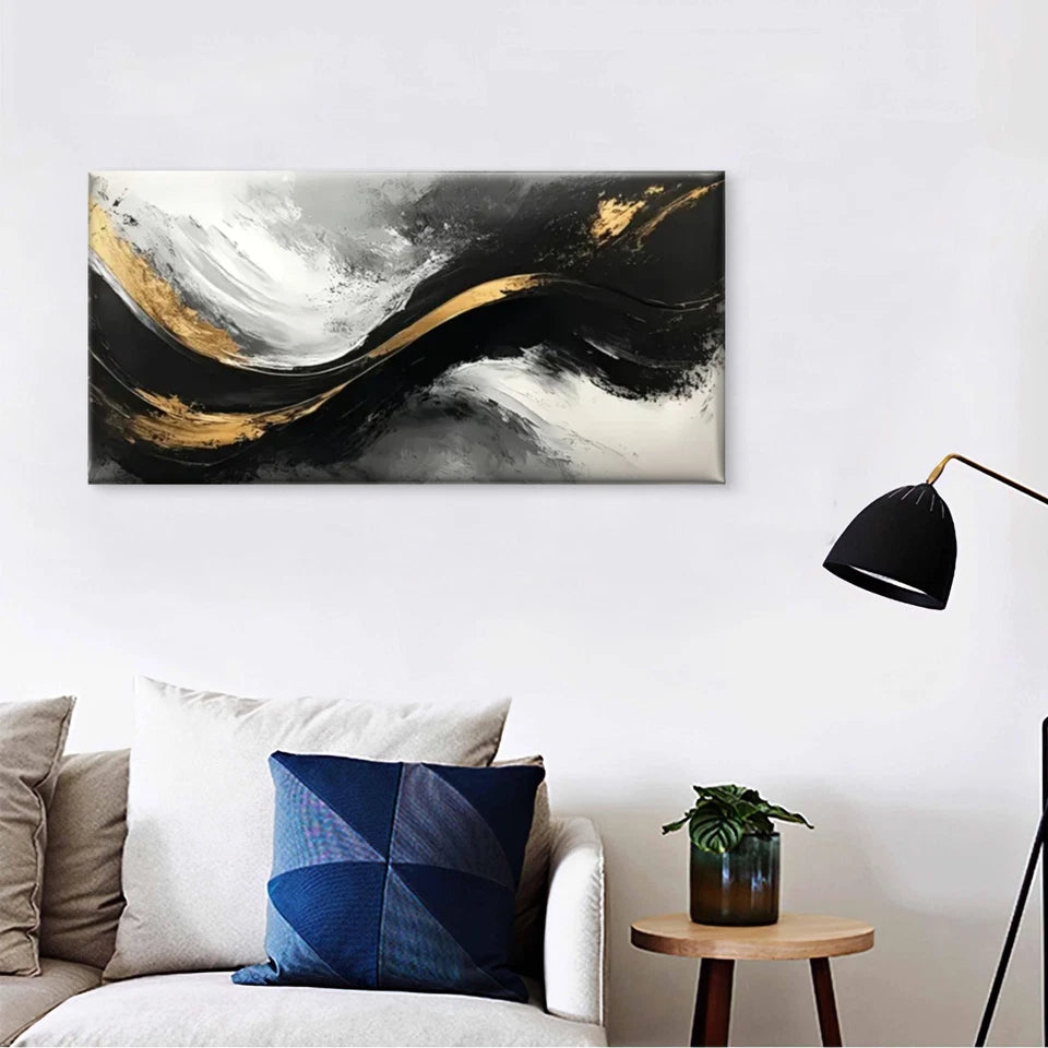 Modern Abstract Elegant Decor Wall Art Canvas Office Home Room Framed 120x60cm