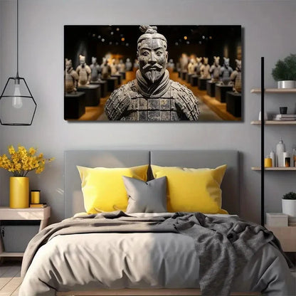 Exquisite Portrait Terracotta Wall Art Canvas Office Home Room Framed 120x60cm