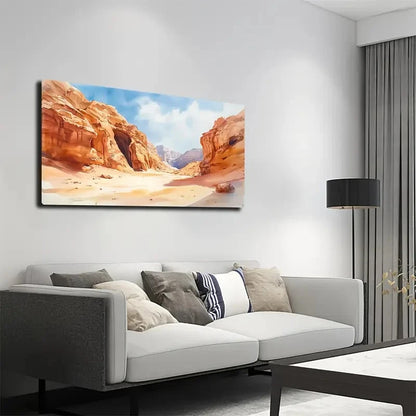 Bottom Of The Valley Is Light Wall Art Canvas Office Home Room Framed 120x60cm - Bella Home Decor