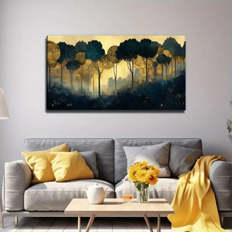 Wood Decoration Suitable Wall Art Canvas Office Home Room Framed 120x60cm