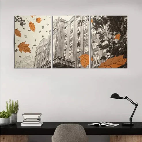 3pcs Deco Hotel at Twilight DHT Wall Art Canvas Unframed – High Quality Print 100% Australian Made Wall Canvas - Bella Home Decor