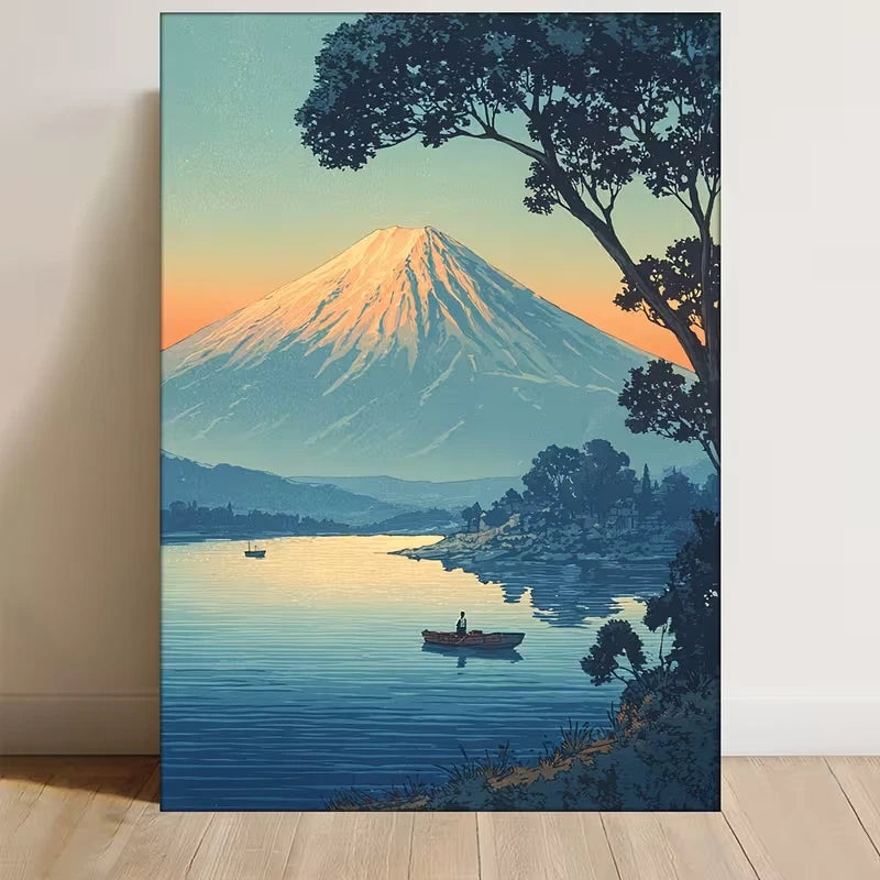 Hiroaki Takahashi Mount Fuji from Lake Yamanaka Metal Print Ready to Hang