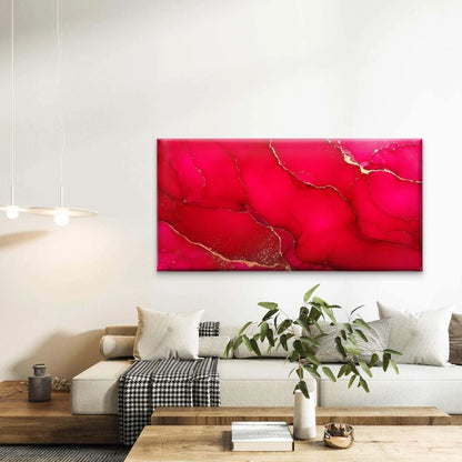 Abstract Art With Gold Veins Wall Art Canvas Office Home Room Framed 120x60cm - Bella Home Decor