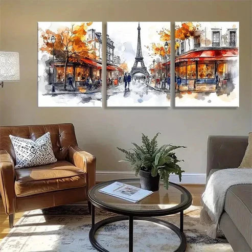 3pcs Dynamic Digital Influence Modern Perfect Wall Art Canvas Unframed - High Quality Print 100% Australian Made Wall Canvas - Bella Home Decor