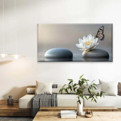 Harmony on the Water Wall Art Canvas Office Home Room Framed 120x60cm