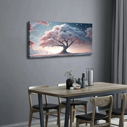 Majestic Cherry Blossom Tree Wall Art Canvas Office Home Room Framed 120x60cm - Bella Home Decor