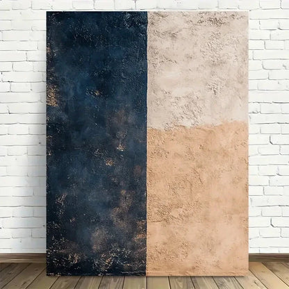 Beautiful Modern Abstract Vintage Painting 40x60cm Metal Print Ready to Hang - Bella Home Decor