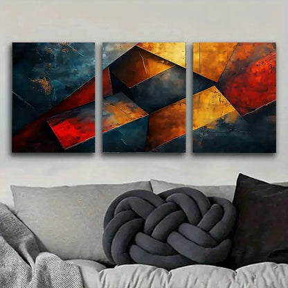 3pcs Large Modern Abstract Wall Art Set Canvas Framed 40x60cm - High Quality Print 100% Australian Made Wall Canvas Ready to Hang