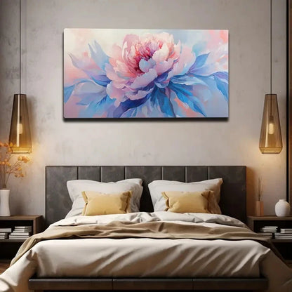 Vibrant Pink Blooming Flower Wall Art Canvas Office Home Room Framed 120x60cm