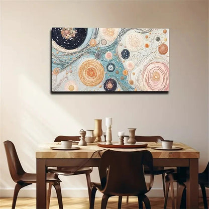Modern Bohemian Decor In Beige Wall Art Canvas Office Home Room Framed 120x60cm