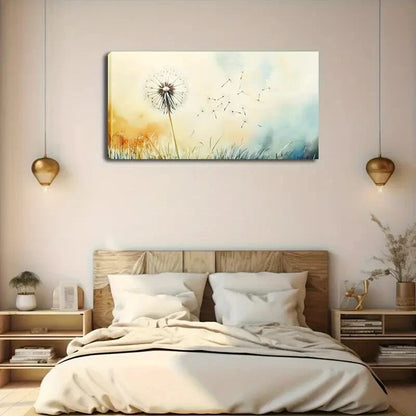 Seeds Blowing in the Wind Wall Art Canvas Office Home Room Framed 120x60cm+ - Bella Home Decor