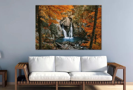 Bash Falls Waterfall New England  Wall Art Decor 100% Australian Made - Bella Home Decor