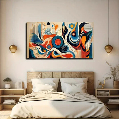 Creative Products Abstract Wall Art Canvas Office Home Room Framed 120x60cm