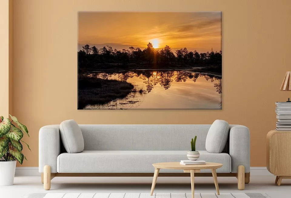 Twilight Rays & Clouds Reflected Wall Art Decor 100% Australian Made - Bella Home Decor