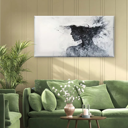 Echoes of Silence Wall Art Canvas Office Home Room Framed 120x60cm