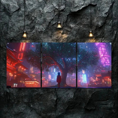 3pcs Inspirational Décor World Tree Perfect Wall Art Set Canvas Unframed - High Quality Print 100% Australian Made Wall Canvas