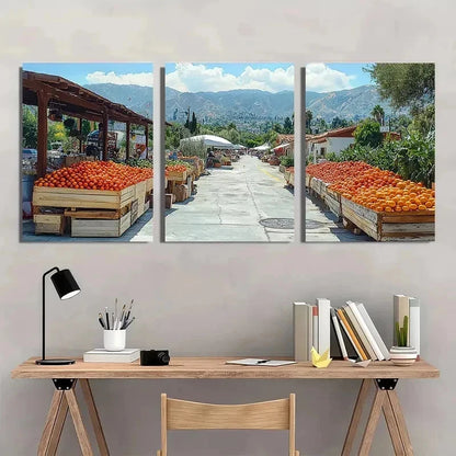 3pcs Los Angeles Cityscape Summer Perfect Wall Art Set Canvas Framed 50x70cm - High Quality Print 100% Australian Made Wall Canvas Ready to Hang