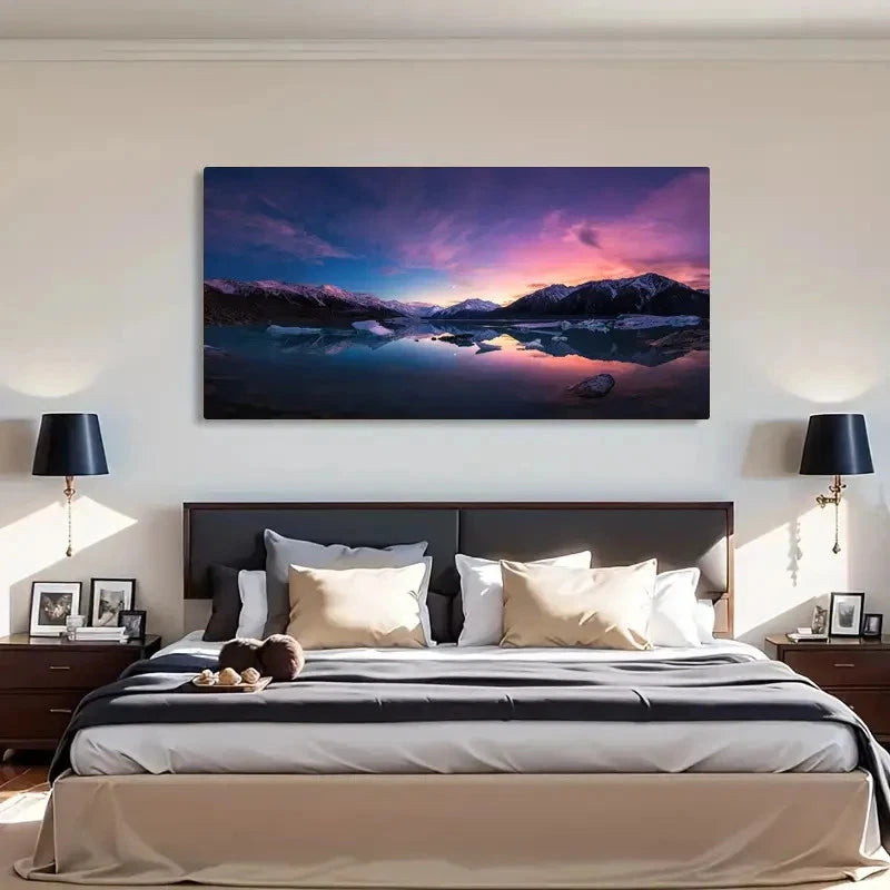 Spring Winter Scenery Deco Wall Art Canvas Office Home Room Framed 120x60cm