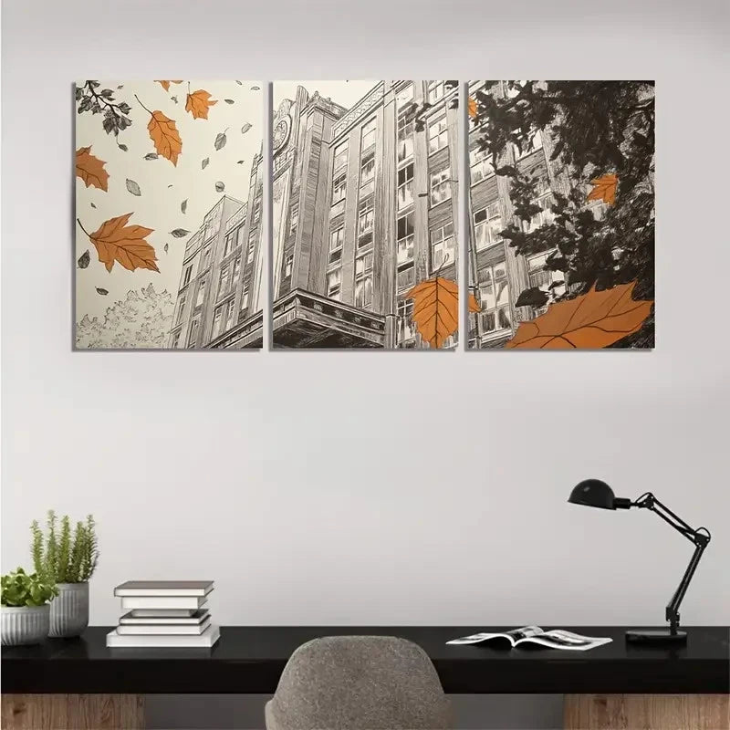 3pcs Deco Hotel at Twilight  DHT  Wall Art Canvas  Framed 60x90cm - High Quality Print 100% Australian Made Wall Canvas Ready to Hang - Bella Home Decor