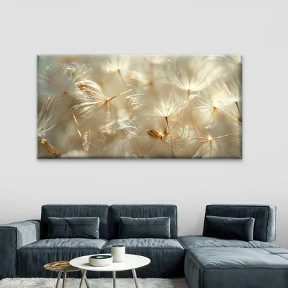 Golden Whispers of the Wind Wall Art Canvas Office Home Room Framed 120x60cm - Bella Home Decor