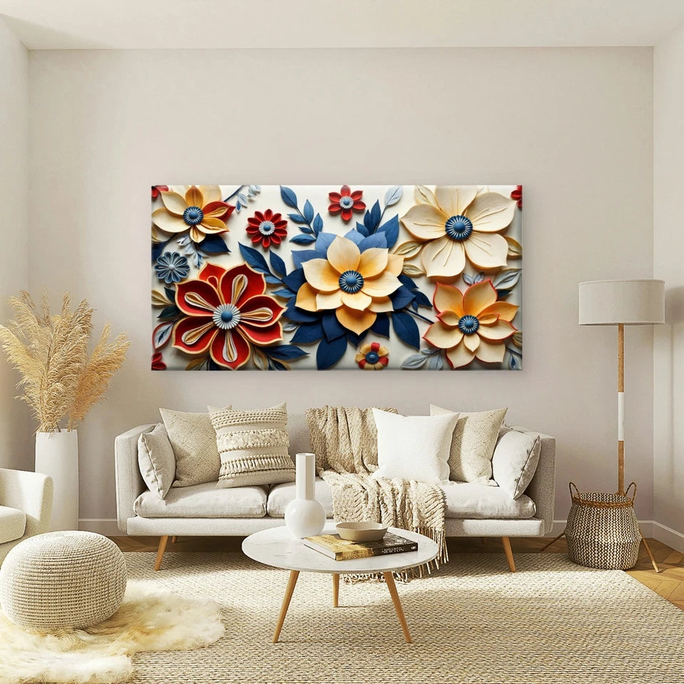 Footwear Fashion And Flowers Wall Art Canvas Office Home Room Framed 120x60cm - Bella Home Decor