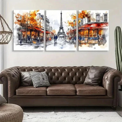 3pcs Dynamic Digital Influence Modern Perfect Wall Art Canvas Unframed - High Quality Print 100% Australian Made Wall Canvas - Bella Home Decor