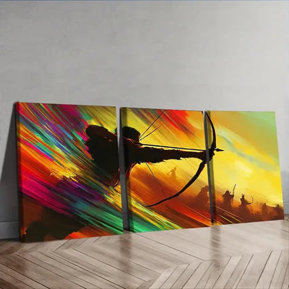 3pcs Featuring an Archer Wall Art Set Canvas Unframed – High Quality Print 100% Australian Made Wall Canvas