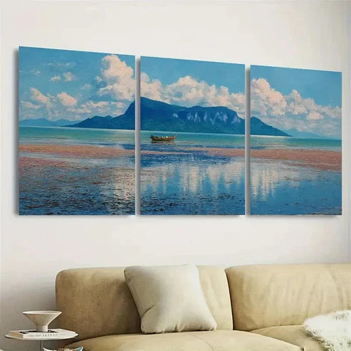 3pcs Bako National Park Travel, Malaysia Wall Art Set Canvas Unframed - High Quality Print 100% Australian Made Wall Canvas - Bella Home Decor