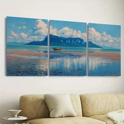 3pcs Bako National Park Travel, Malaysia Wall Art Set Canvas Unframed - High Quality Print 100% Australian Made Wall Canvas - Bella Home Decor