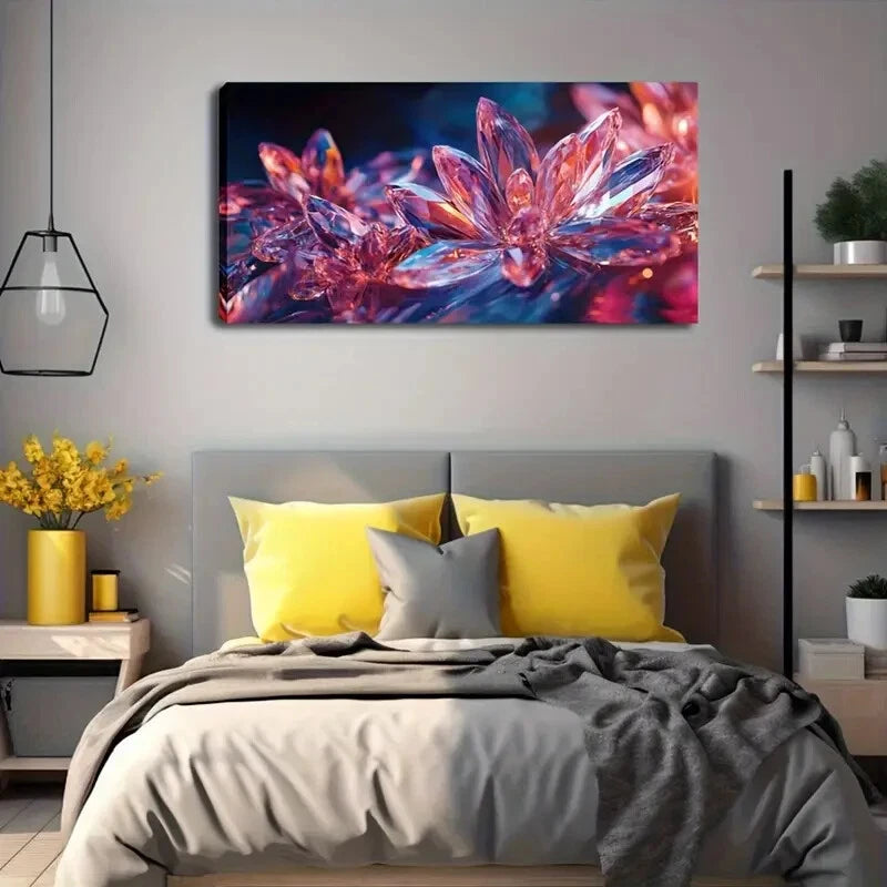 Crystal Design Nordic Style Wall Art Canvas Office Home Room Framed 120x60cm - Bella Home Decor