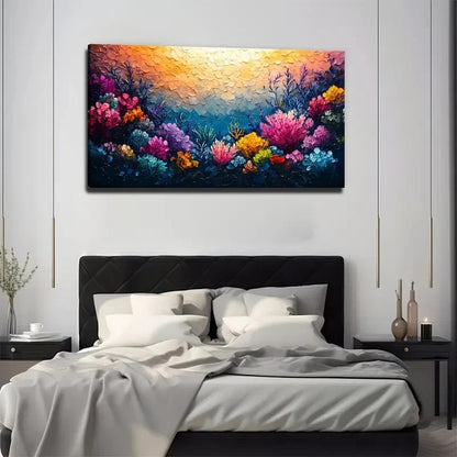 Modern Bohemian Coral Reef Wall Art Canvas Office Home Room Framed 120x60cm