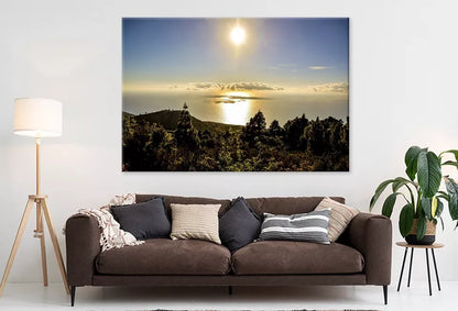 View Of The Ocean With The Sun Wall Art Decor 100% Australian Made - Bella Home Decor