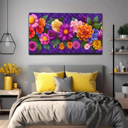 Small And Exquisite Flowers Wall Art Canvas Office Home Room Framed 120x60cm