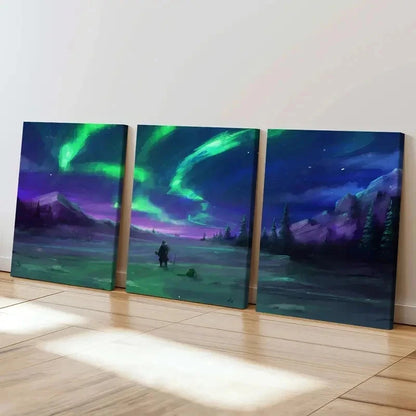 3pcs Anime Landscape Nordic Natural Modern Wall Art Set Canvas Framed 40x60cm - High Quality Print 100% Australian Made Wall Canvas Ready to Hang - Bella Home Decor