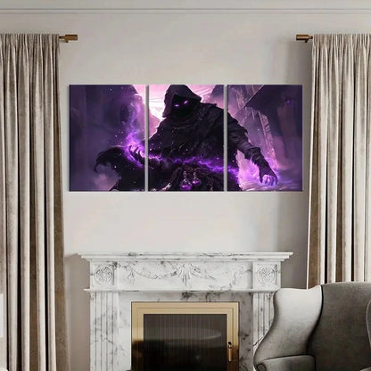 3pcs Anime Art Demon Grim Reaper Modern Wall Art Set Canvas Framed 60x90cm - High Quality Print 100% Australian Made Wall Canvas Ready to Hang - Bella Home Decor