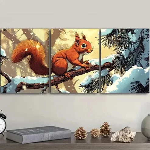 3pcs Rustic Wooden Natural Colorful Perfect Wall Art Set Canvas Unframed - High Quality Print 100% Australian Made Wall Canvas