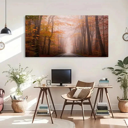 Vintage Asian Contemporary Wall Art Canvas Office Home Room Framed 120x60cm
